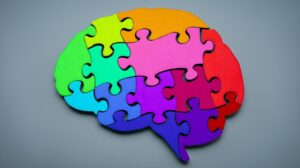 colorful brain neurodiversity concept