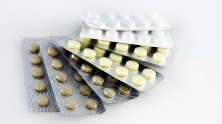 pile of antidepressant medication