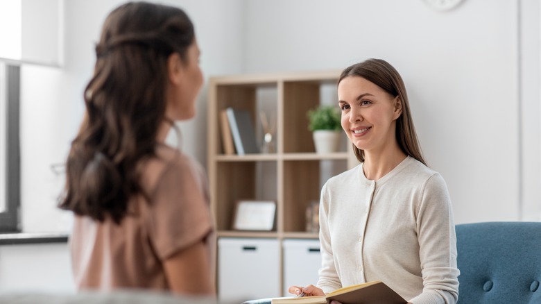 therapist and client